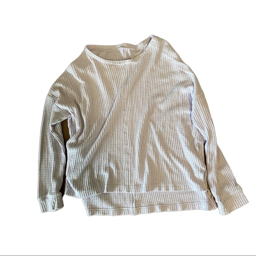 American Eagle- Light Purple Waffle Knit Shirt. Size M.